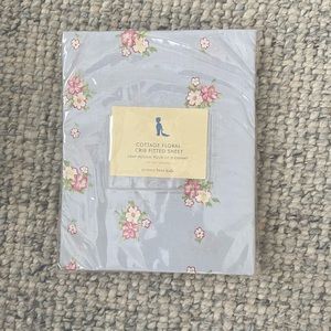Pottery Barn Kids Floral crib sheet